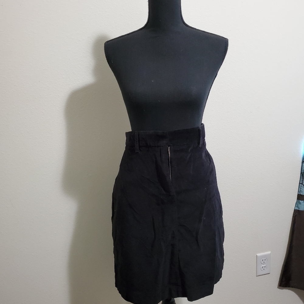 LL Bean suede type skirt